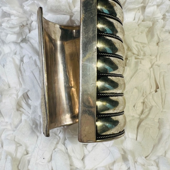 Vintage Silverplated Bracelet Cuff Jewelry - Picture 2 of 3